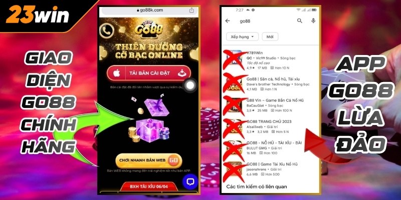 Website của Go88 giả mạo thường dài dòng, thiếu bảo mật